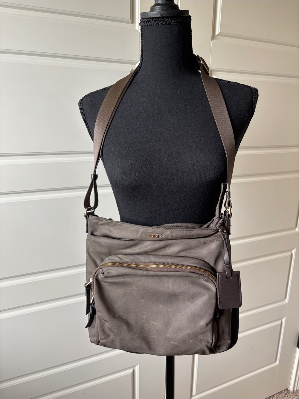 Tumi Nylon Messenger Bag with Adjustable Strap